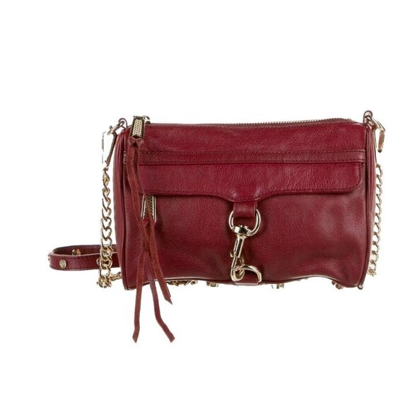 Red Rebecca Minkoff Burgundy M.A.C. Crossbody Bag - Picture 1 of 16